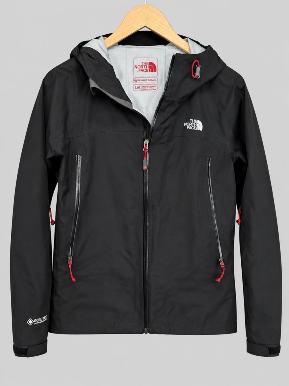 The North Face Summit Series Women’s L Black Technical Hooded Shell Jacket
